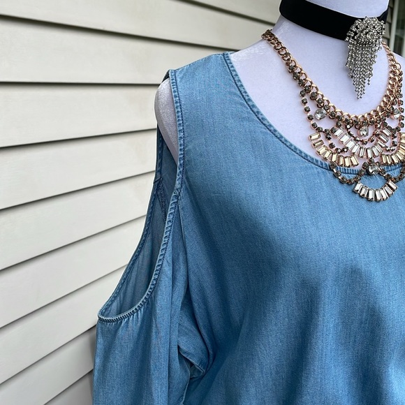 Cute Denim Dress by Express - Picture 4 of 16